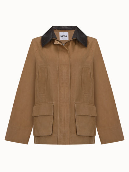 MVL Mumlu Kanvas Camel Ceket